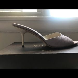 Lavender Gucci Slide sandals